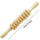 9 Rollers Wooden Massager Handheld Roller Stick Trigger Point Manual Massage Tools for Anti-cellulite, Body Muscle Pain Relief