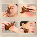 Neck Facial Head Body Massager No Battery Manual Massage Tool Meridian Scalp 4-in-1 Comb Massage Acupoint Nose Scraper