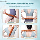 Body Fascia Massager Anti-slip Handle Wood Grooved Gear Arms Legs Thighs Buttocks Smooth Roller Massager For Relaxation〔DD329〕