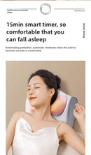 Neck Massage Pillow Electric Cervical Massager Waist Back Shoulder Shiatsu Kneaded Multifunctional Hot Compress Relaxation Gift