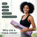 Yoga Fascia Stick Ergonomic Muscle Massage Roller for Body Stretching Anti Cellulite Myofascial Release Tool for Leg Neck Calves