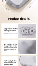 Neck Massage Pillow Electric Cervical Massager Waist Back Shoulder Shiatsu Kneaded Multifunctional Hot Compress Relaxation Gift