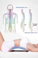 Multi Functional Back Waist and Neck Massager Adjustable Stretching Device Lumbar and Cervical Spine Support Fitness Tool