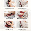 Neck Massager, Massage Pillow with 20 Massage Heads, Kneading and Heating Functions, 6-Button Control Suitable for Shoulders, Neck, Waist, and Back, Multi-Area Massager, Dual Modes for Home and Office Use, Holiday Gift