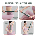 Yoga Fascia Stick Ergonomic Muscle Massage Roller for Body Stretching Anti Cellulite Myofascial Release Tool for Leg Neck Calves