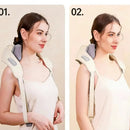 Portable Neck Massager with Hot Compress Function Relaxes Back Shoulder Muscle Pain Relief Bionic Neck and Shoulders Massager