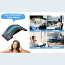 Multi Functional Back Waist and Neck Massager Adjustable Stretching Device Lumbar and Cervical Spine Support Fitness Tool