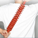 Body Fascia Massager Anti-slip Handle Wood Grooved Gear Arms Legs Thighs Buttocks Smooth Roller Massager For Relaxation〔DD329〕