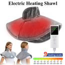 Electric Neck Massager Vibration Shawl 9 Levels Hot Compress Neck Winter Warm Back Tool Relax Brace Multi Functional Heating Pad