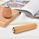 Wooden Roller Face Massager Rotatable Metal Ball Massage Stick Portable Meridian Acupoint Relief Body Beauty Massage Tool