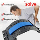 Multi Functional Back Waist and Neck Massager Adjustable Stretching Device Lumbar and Cervical Spine Support Fitness Tool