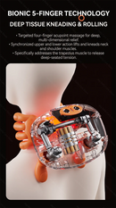 Wireless Neck and Shoulder Massager Mini Electric Muscle Massager for Neck Smart Cervical Massager Powerful Back Massage Device