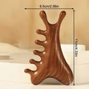 Neck Facial Head Body Massager No Battery Manual Massage Tool Meridian Scalp 4-in-1 Comb Massage Acupoint Nose Scraper