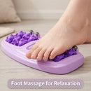 Home Essential! Four-Row Roller Foot Massage Tool; Relieves Fatigue from Prolonged Sitting; Perfect Gift for Parents and Elders.