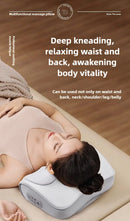 Neck Massage Pillow Electric Cervical Massager Waist Back Shoulder Shiatsu Kneaded Multifunctional Hot Compress Relaxation Gift