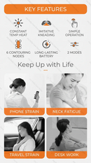 Wireless Neck and Shoulder Massager Mini Electric Muscle Massager for Neck Smart Cervical Massager Powerful Back Massage Device