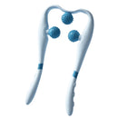 Vibration Cervical Massage Instrument Three-level Adjustment Triple Balls Neck Massager Roller Ergonomic Extended Handle