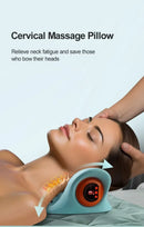 Electric Cervical Massager Neck Shoulder Stretcher Relaxer Chiropractic Traction Device Massage Pillow Cervical Spine Correction