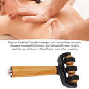 1pcs Wooden 3 Wheeled Handheld Massage Roller Tool, Ergonomic Design, Lightweight and Compact for Home,Office,or Travel,All Ages