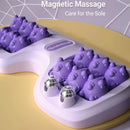 Home Essential! Four-Row Roller Foot Massage Tool; Relieves Fatigue from Prolonged Sitting; Perfect Gift for Parents and Elders.