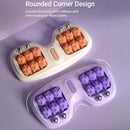 Home Essential! Four-Row Roller Foot Massage Tool; Relieves Fatigue from Prolonged Sitting; Perfect Gift for Parents and Elders.