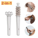 New 2 In 1 Multifunctional Massage Roller For Face Neck Body Portable Travel Manual Skin Relax Care Tool