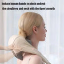 Portable Neck Massager with Hot Compress Function Relaxes Back Shoulder Muscle Pain Relief Bionic Neck and Shoulders Massager