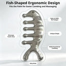 New Massage Massager Hair Comb Tools Beauty Multifunctional Massager Comb Dolphin-Shaped Face Neck & Scalp Relaxation Tool