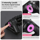Motorized Massage Roller with Ergonomic Handle 3D Wave Nodes 5 Modes Electric Body Leg Calf Back Roller 3D Deep Tissue Massager