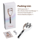 8-Roller V Shape Face Massager 3 Modes 19 Levels Electric Facial Massage Roller for Face Neck Jawline Skin Care Beauty Tool