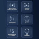 Vibration Cervical Massage Instrument Three-level Adjustment Triple Balls Neck Massager Roller Ergonomic Extended Handle