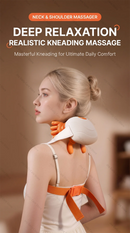 Wireless Neck and Shoulder Massager Mini Electric Muscle Massager for Neck Smart Cervical Massager Powerful Back Massage Device