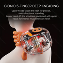 Wireless Neck and Shoulder Massager Mini Electric Muscle Massager for Neck Smart Cervical Massager Powerful Back Massage Device