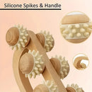 1 Pcs Wooden Massage Roller Tool, Manual Wooden Massager, Wood Back Massage Roller for Neck Leg Back Deep Tissue Muscle Massage