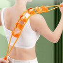 Pull Back Handheld Shoulder Massager Roller Portable Manual Tool Relax Back Neck Muscle for Travel