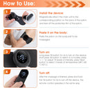 Smart Electric Neck Massager Set Cervical Patch 8 Modes 19 Levels Intensity Portable Home Use Massage Tools for Relieve Fatigue