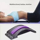 Multi Functional Back Waist and Neck Massager Adjustable Stretching Device Lumbar and Cervical Spine Support Fitness Tool