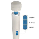 Portable Magic Wand Massager AV Vibrating Massage Stick USB Rechargeable Shoulder Neck And Back Massager Relieve Fatigue Tool