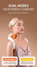 Wireless Neck and Shoulder Massager Mini Electric Muscle Massager for Neck Smart Cervical Massager Powerful Back Massage Device